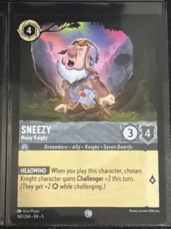 Disney Lorcana Snow White Theme 6 Card Lot Dopey/Happy/Sleepy/Sneezy/Bashful - Image 5