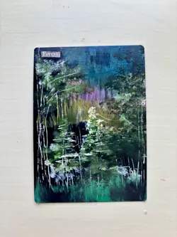 Magic The Gathering, Custom MTG Land Alter: FOREST. Hand Painted Card Alter - Image 1