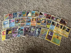 DAMAGED Pokemon Card Lot Retro-Modern - Image 1