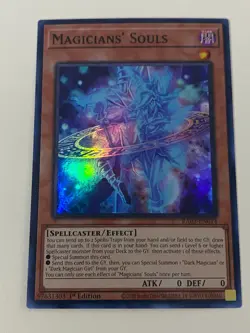 Yugioh - Magicians' Souls x 3 - 1st Edition Super Rare NM - Free Holo Card - Image 3