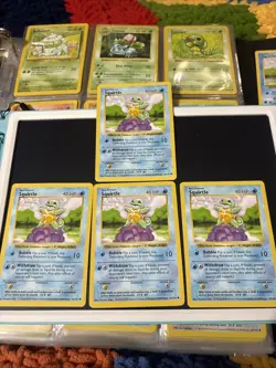 Pokemon Squirtle TCG Base Set Shadowless Common Card 63/102 - Image 1