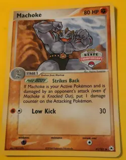 Machoke State Championships Promo Pokemon TCG Card Hidden Legends 41/101 NM - Image 3