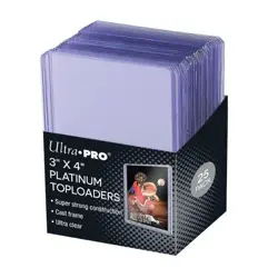 Ultra Pro 3" x 4" Platinum Toploaders 25 Pack Super Clear Rigid Card Holders - Image 1