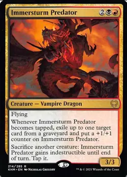 X 1 Immersturm Predator NM-M KHM 214 MTG Magic The Gathering - Image 1