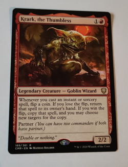 MtG Krark, the Thumbless (CMR-189) Rare English MINT - Image 1