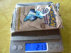 21.3g HEAVY, WOTC Pokemon Fossil Booster Pack Lapras Art Short Crimp - Image 1