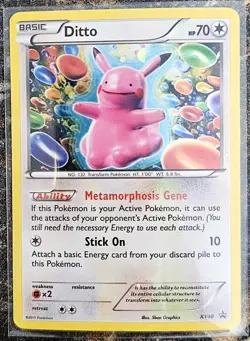 Pokemon 2013 Black Star Promo Ditto XY40 LP - Image 1