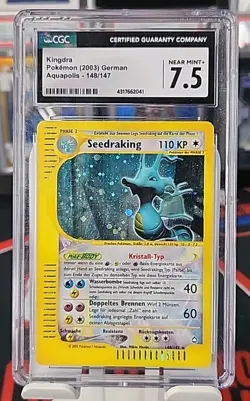 2003 Pokemon Aquapolis Kingdra Holo #148 German CGC 7.5 (Seedraking) - Image 1
