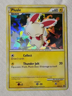 Played Plusle - Holo #HGSS16 Heartgold & Soulsilver Promo Pokemon TCG - Image 1