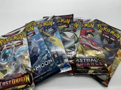 Lot Of 8 Sealed Pokemon TCG Booster Packs - Sun & Moon, Sword & Shield, And More - Image 3