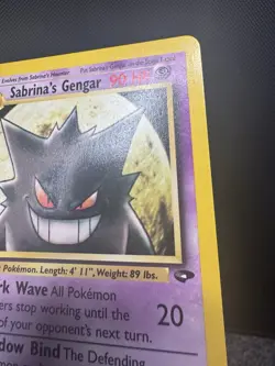 Sabrina's Gengar 29/132 Rare Gym Challenge Unlimited WOTC Pokemon CLEAN - Image 3