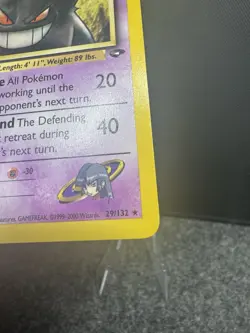Sabrina's Gengar 29/132 Rare Gym Challenge Unlimited WOTC Pokemon CLEAN - Image 4