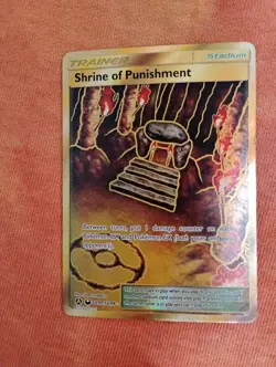 Pokemon Shrine of Punishment SV90/SV94 Hidden Fates Shiny Vault Holo Trainer - Image 1