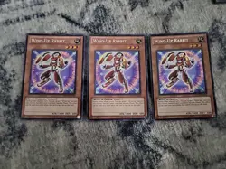 3x Wind-Up Rabbit - Secret Rare - Unlimited - PHSW-EN083 - Light Play - Image 1