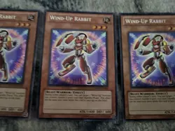 3x Wind-Up Rabbit - Secret Rare - Unlimited - PHSW-EN083 - Light Play - Image 3