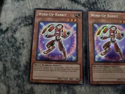 3x Wind-Up Rabbit - Secret Rare - Unlimited - PHSW-EN083 - Light Play - Image 4