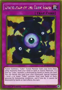 Yugioh! LP Unification of the Cubic Lords - MVP1-ENG45 - Gold Rare - 1st Edition - Image 1
