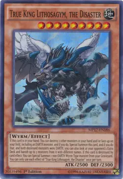 True King Lithosagym, the Disaster - MP17-EN186 - Super Rare - 1st Edition x1 - - Image 1