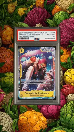2026 One Piece OP14-EB04 Donquixote Rosinante Treasure Rare PSA 10 Gem Mint - Image 1