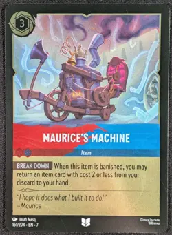 Maurice's Machine Disney Lorcana Uncommon Foil Archazia's Card 151/204 (NM) - Image 1