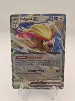 Pokemon TCG Double Rare Pidgeot EX 164/197 Obsidian Flames English Card - Image 1
