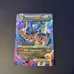 Pokemon TCG M Rayquaza EX Roaring Skies 2015 Ultra Holo Card 61/108 English - Image 2