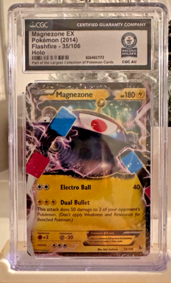 Magnezone EX 35/106 Flashfire Ultra Rare Pokemon Card – CGC Slab Gray Brothers - Image 1