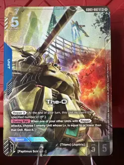The-O GD03-002 LR+ Alt Art Steel Requiem Gundam TCG Card Game CCG English - Image 1