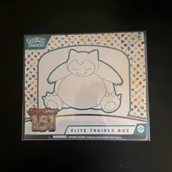 Pokemon Scarlet & Violet 151 Elite Trainer Box Snorlax Pokemon Trading Card Game - Image 1
