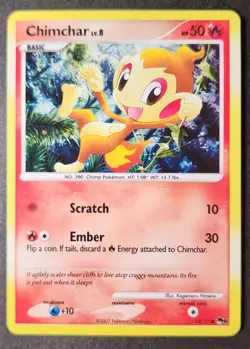 Chimchar 14/17 POP Series 6 Cosmos Holo Common Pokemon Card - Image 1