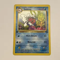Seaking 46/64 Jungle 1st Edition Uncommon Pokemon Card LP - Image 1