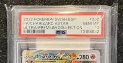 2022 Pokemon Ultra Premium Collection Charizard VSTAR Promo Card SWSH262 PSA 10 - Image 2