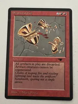 Magic the Gathering MTG Antiquities Shatterstorm LP- (Beta Bob) - Image 1
