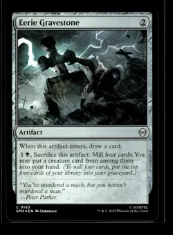 EERIE GRAVESTONE Marvel's Spider-Man FOIL #163 SPM(NM+)(MTG) - Image 1