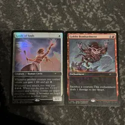 Guide of Souls + Goblin Bombardment Foil Promo Lorwyn Eclipsed - MTG store champ - Image 1