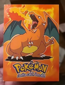 1999 Pokemon Topps Charizard E6 of 12 Stage 3 Blue Label - lightly played - Image 1
