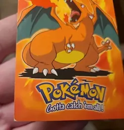 1999 Pokemon Topps Charizard E6 of 12 Stage 3 Blue Label - lightly played - Image 5