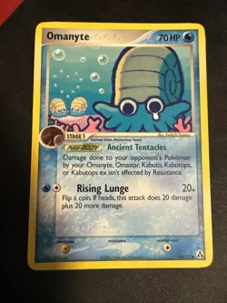 Omanyte 60/92 Pokemon Common Legend Maker Card - Image 1