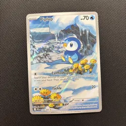 Pokemon TCG Piplup 98/94 Illustration Rare Pack Fresh NM Phantasmal Flames - Image 1