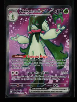 Meowscarada ex 231/193 Ultra Rare SV02: Paldea Evolved Pokemon Card - Image 1
