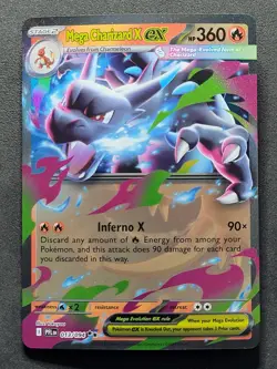 Mega Charizard X ex 013/094 Double Rare Phantasmal Flames Pokemon TCG - Image 1
