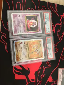 2002 POKEMON LEGENDARY COLLECTION JYNX & HITMONLEE-REVERSE FOIL PSA 8 - Image 3