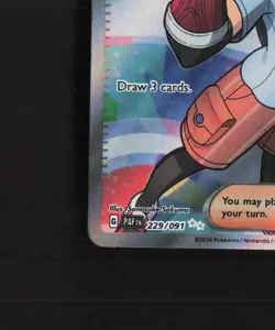 Nemona 229/091 Paldean Fates Full Art Ultra Rare Holo Pokemon Card NM - Image 5