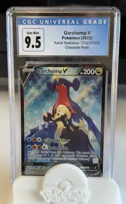 Pokemon Garchomp v Full Art Alternate TG23/TG30 Astral Radiance CGC 9.5 - Image 1