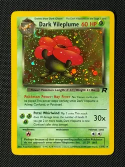 Pokemon Cards Dark Vileplume 13/82 Team Rocket Holo Rare - Image 1