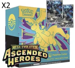 x2 Pokemon Ascended Hero’s Pokemon Center ETB PRESALE CONFIRMED - Image 1