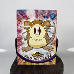 Raticate #20 Topps Black Label TV Animation Edition Non Holo Pokemon 1999-MP! - Image 1