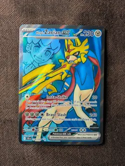 Hop's Zacian ex #176 Ultra Rare Pokemon TCG Journey Together NM - Image 1