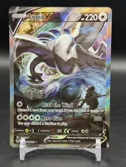 Lugia V Alternate Full Art 186/195 Pokemon Silver Tempest English NM - Image 1