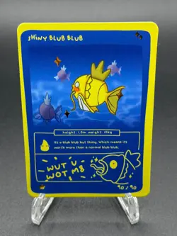 Pokedoodles Shiny Blub Blub 90/90 - Rare - Pokemon Shiny Magikarp Fan Art - Image 1